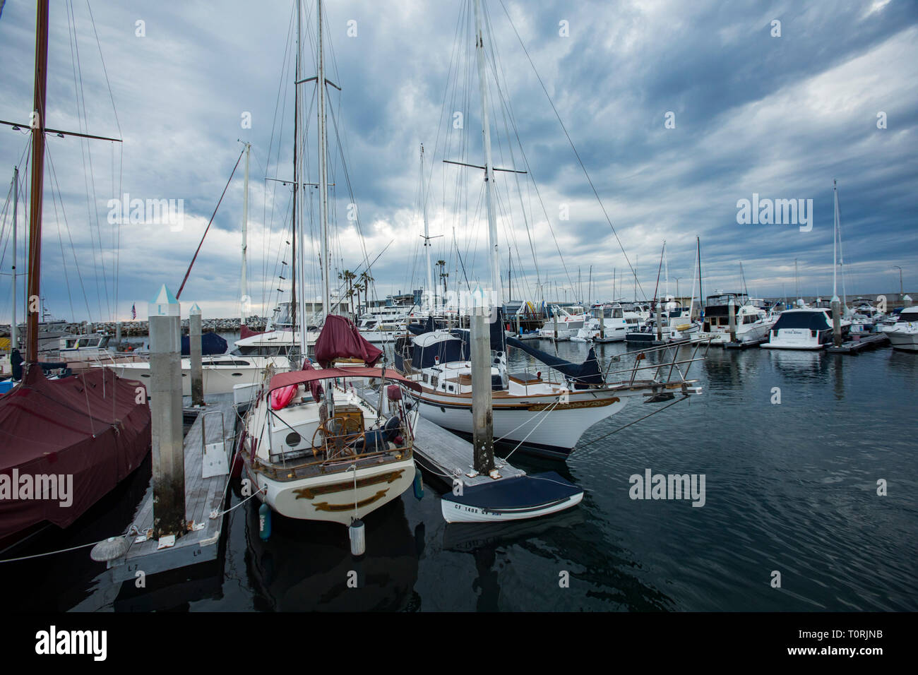 King Harbor Marina, Redondo Beach, Los Angeles County, Kalifornien, USA Stockfoto