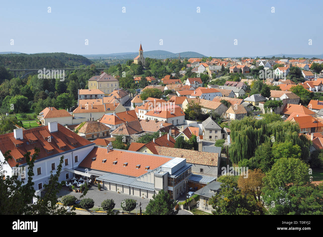 Anzeigen von Veszprém, Ungarn. Látkép, Veszprém, Magyarország