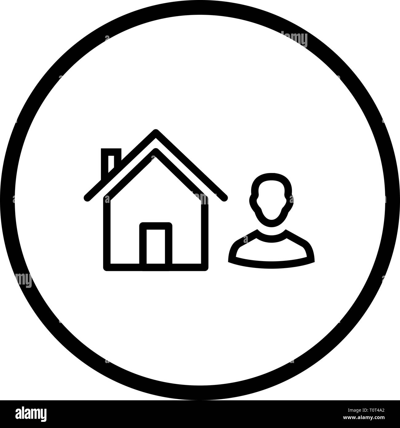 Abbildung: Symbol Agent Stockfoto