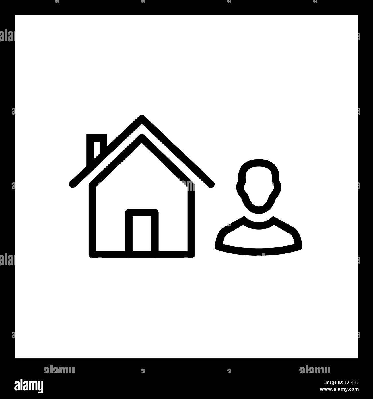 Abbildung: Symbol Agent Stockfoto