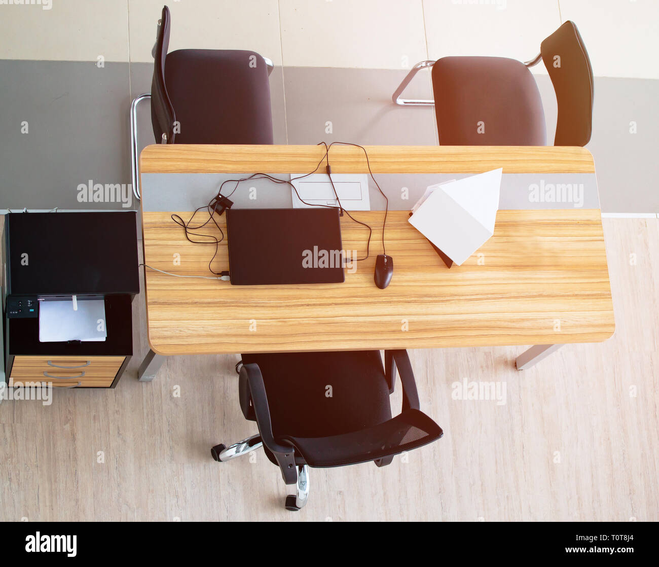 Arbeitsplatz sales manager Stockfoto