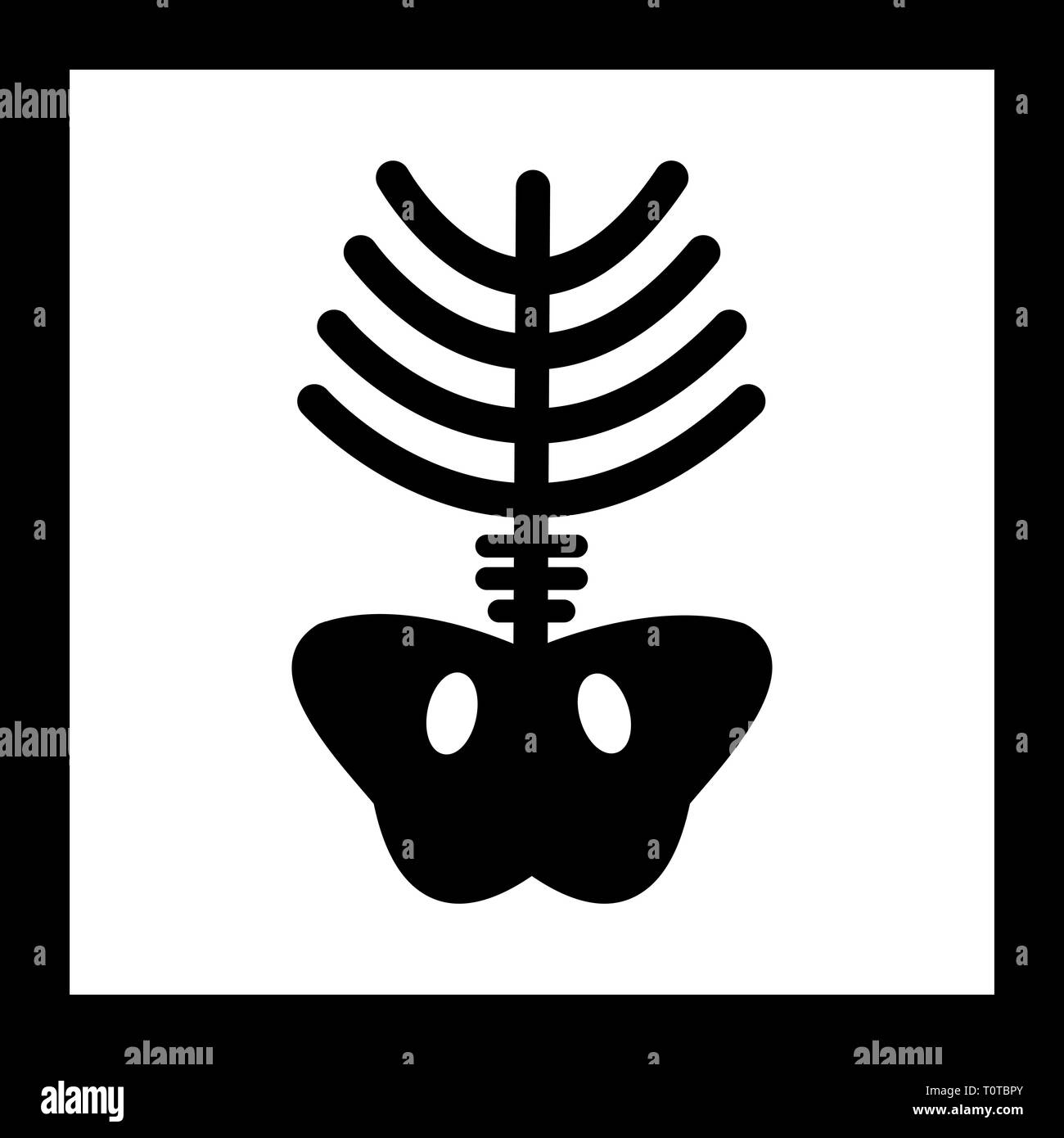 Abbildung: Xray Symbol Stockfoto