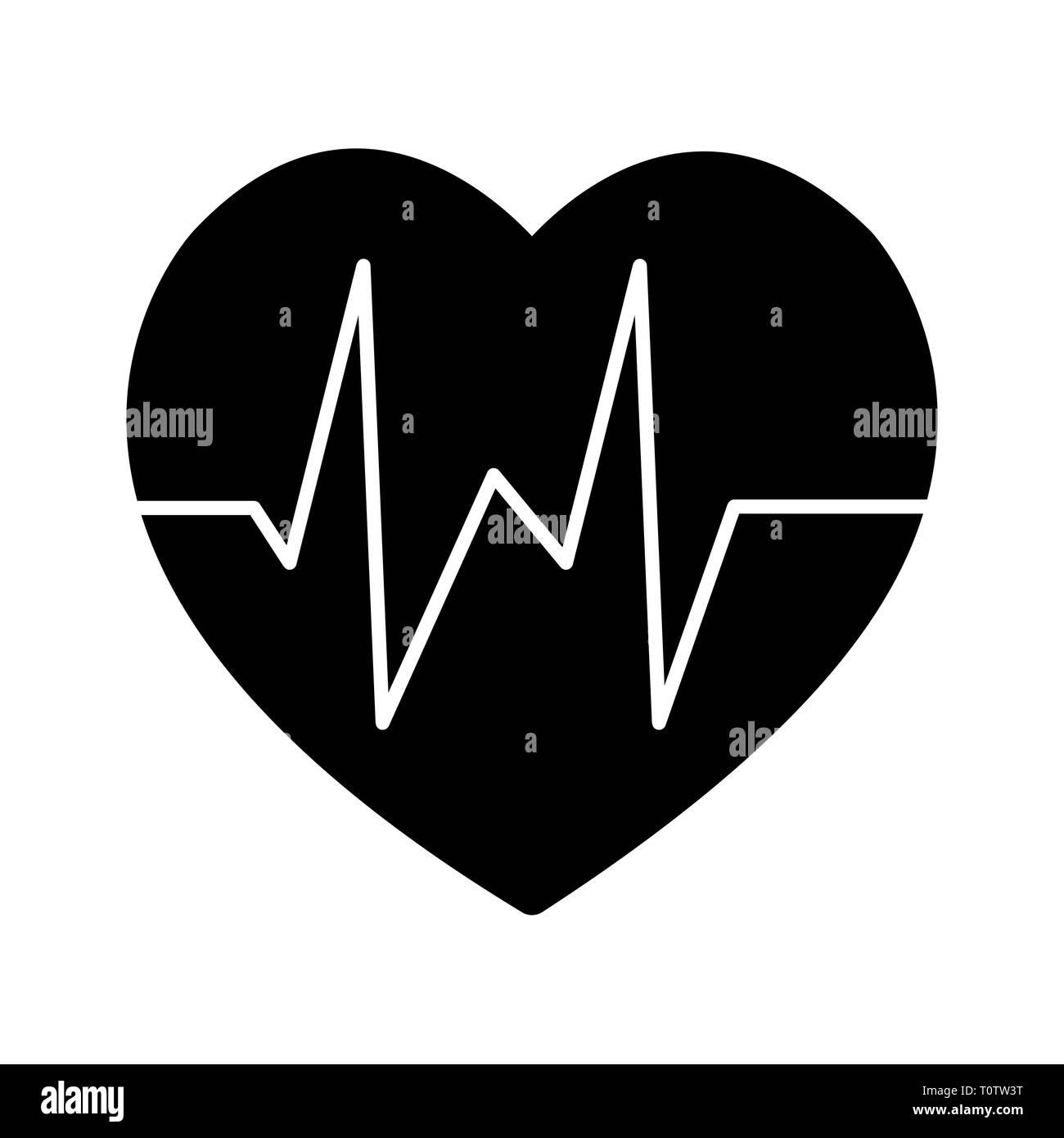 Abbildung: Heart Beat Symbol Stockfoto