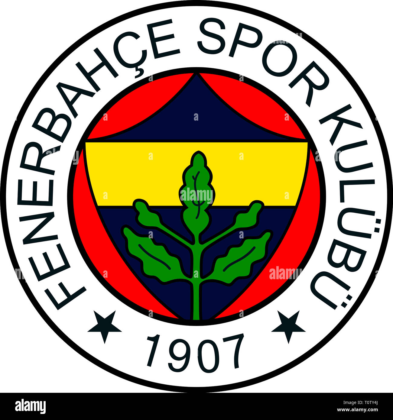 Logo der türkischen Fußball-Nationalmannschaft Fenerbahce Istanbul - Türkei  Stockfotografie - Alamy