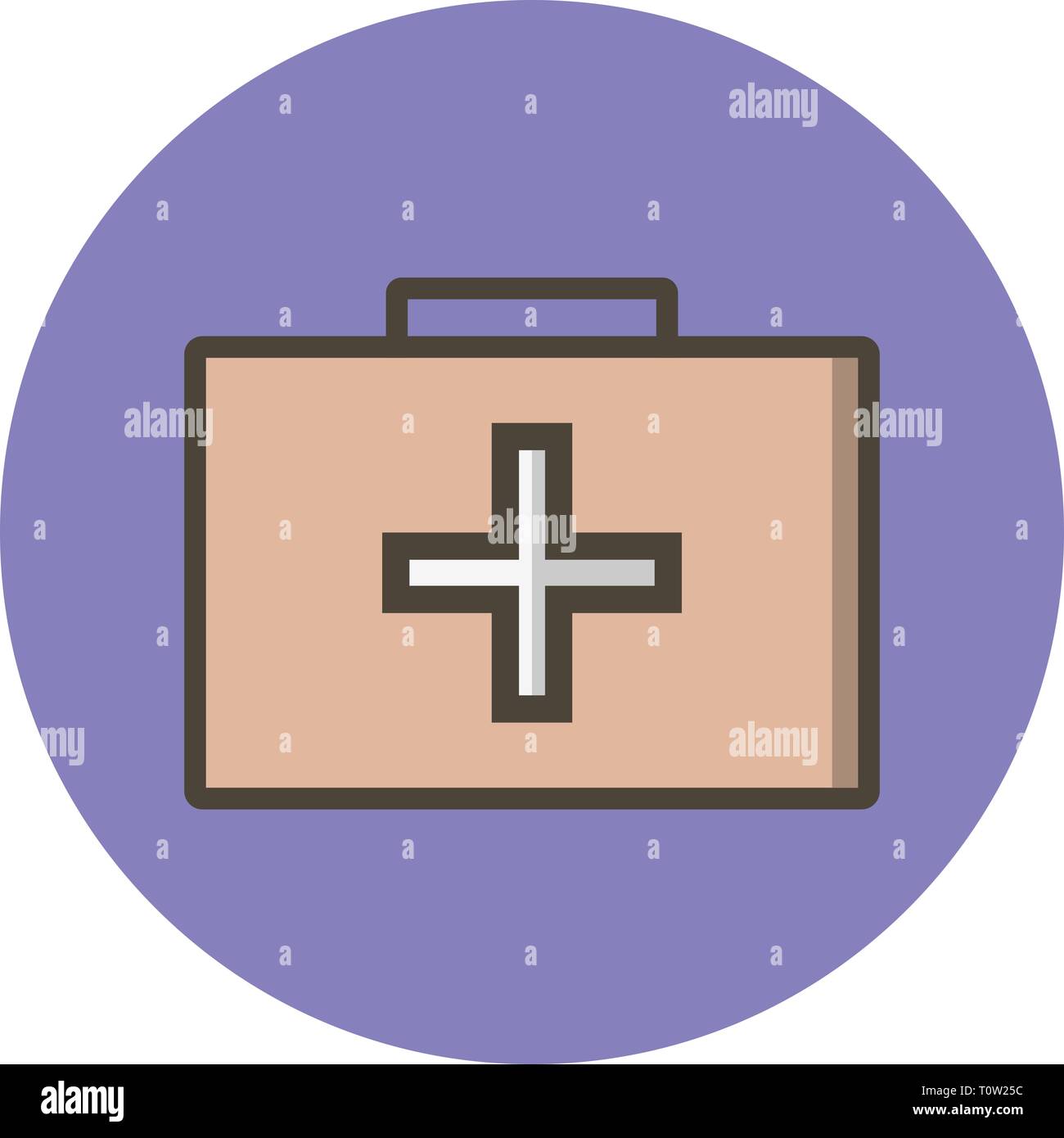 Abbildung: Erste Hilfe Box Symbol Stockfoto