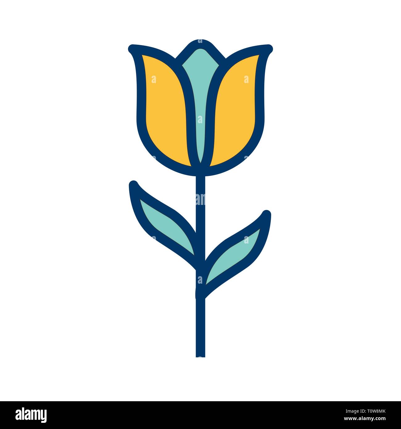 Abbildung: Tulip Symbol Stockfoto