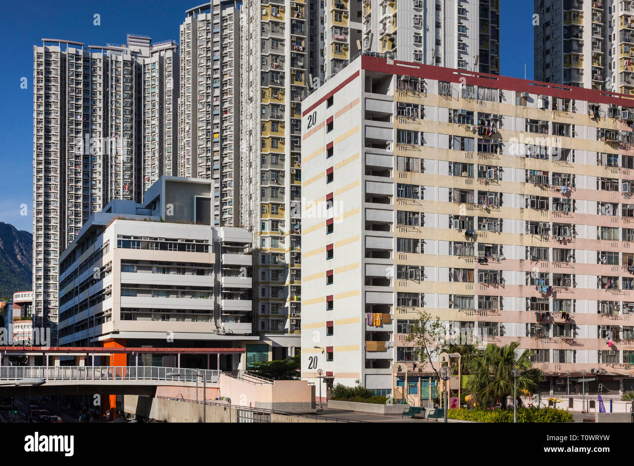 Gehäuse in Hong Kong Stockfoto