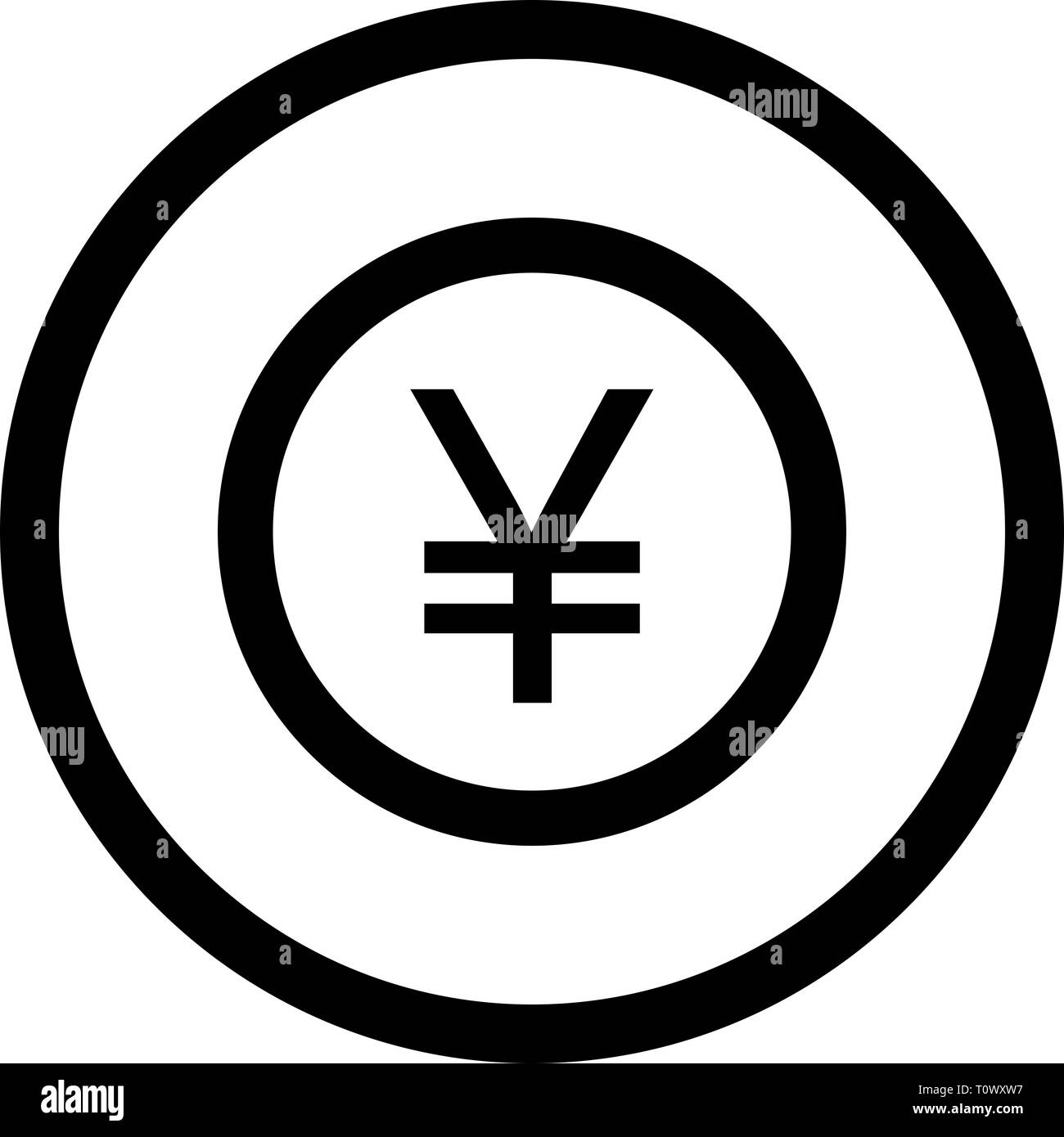 Abbildung: Yen Symbol Stockfoto