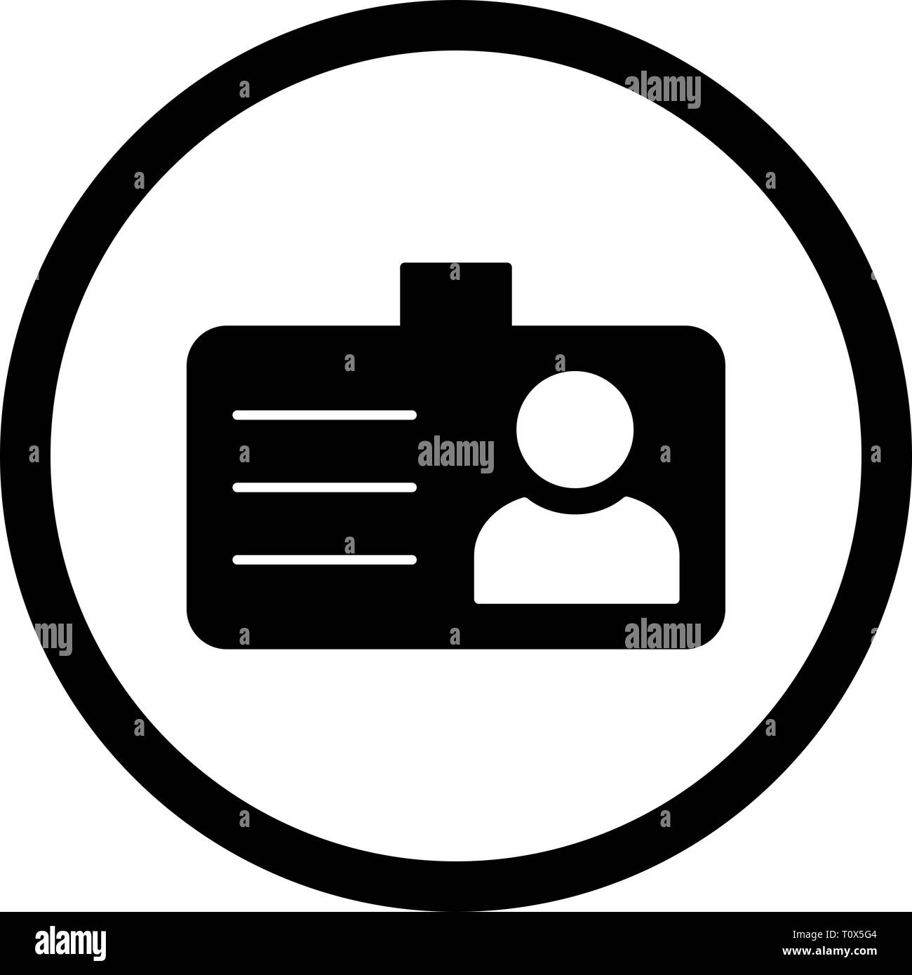 Abbildung: Student Card Symbol Stockfoto