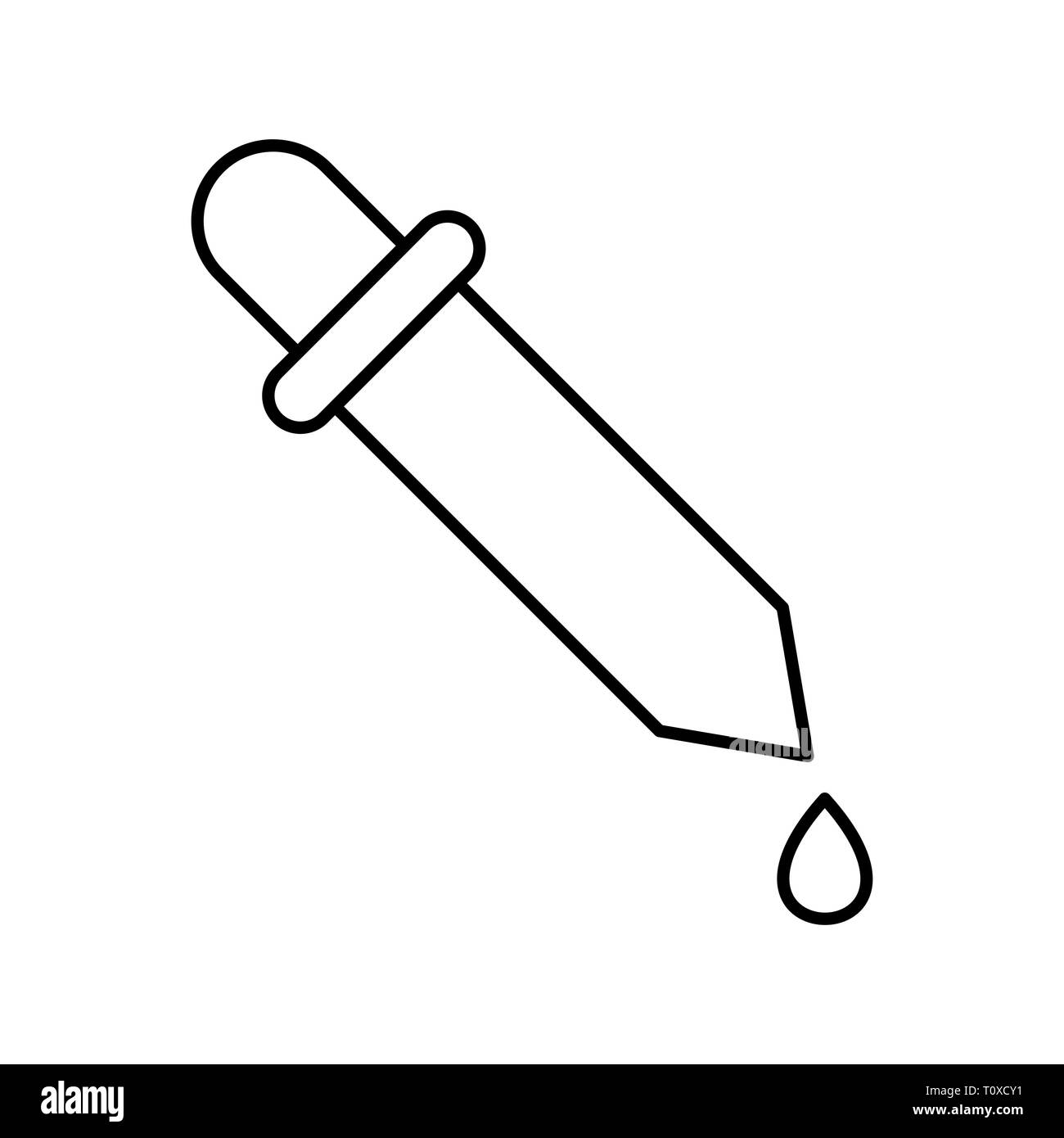 Abbildung: Dropper Symbol Stockfoto