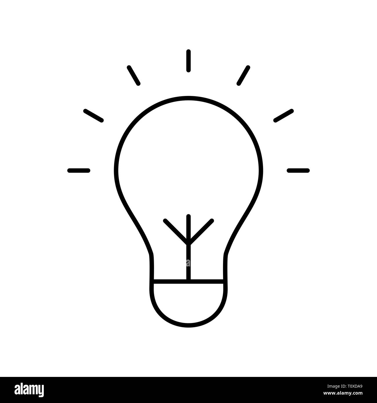 Abbildung: Birne Symbol Stockfoto