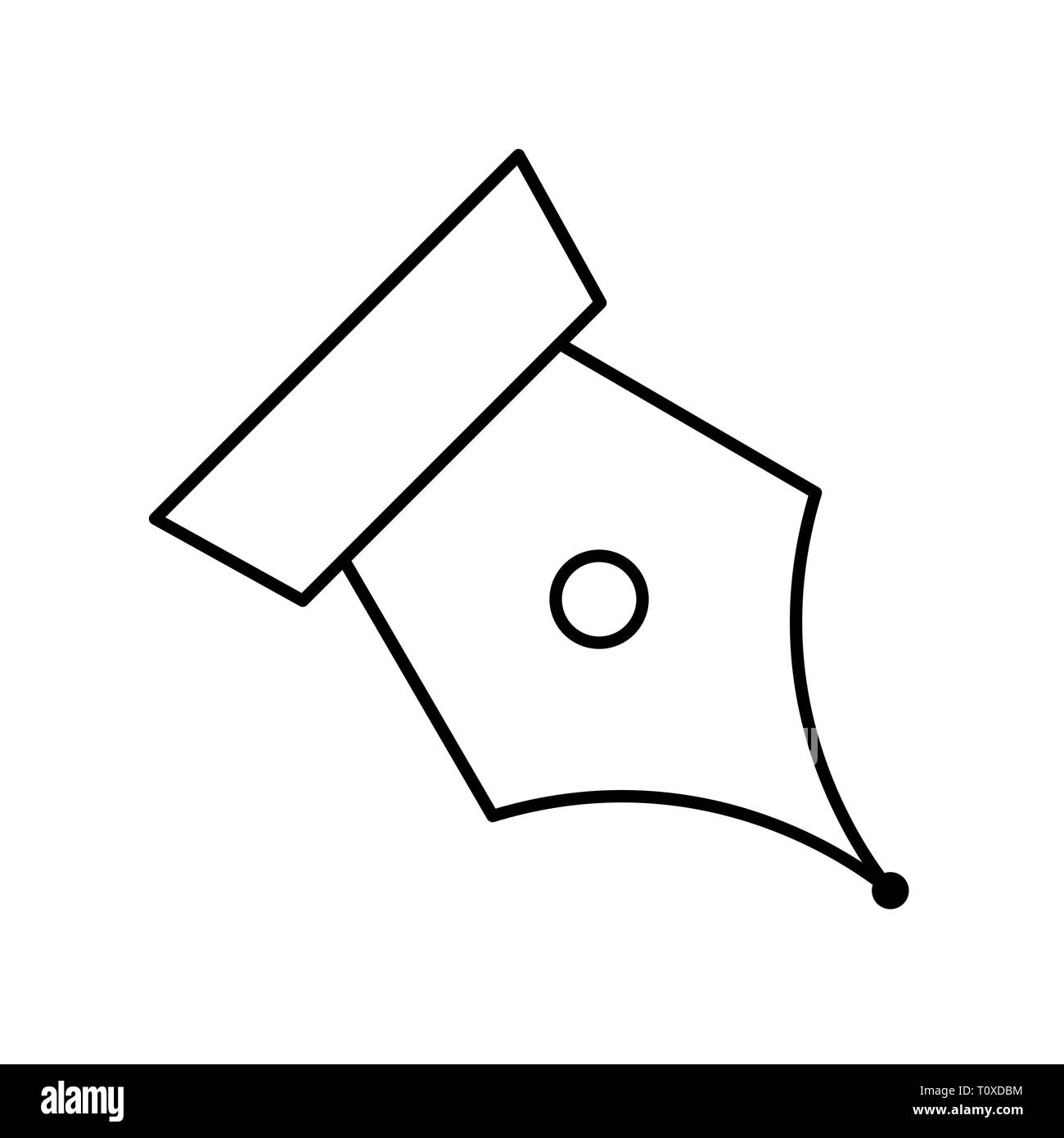 Abbildung: Nib-Symbol Stockfoto