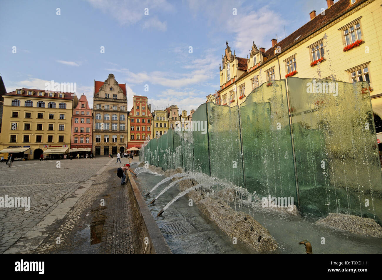 Zdrój Brunnen, Wroclaw, Polen Stockfoto