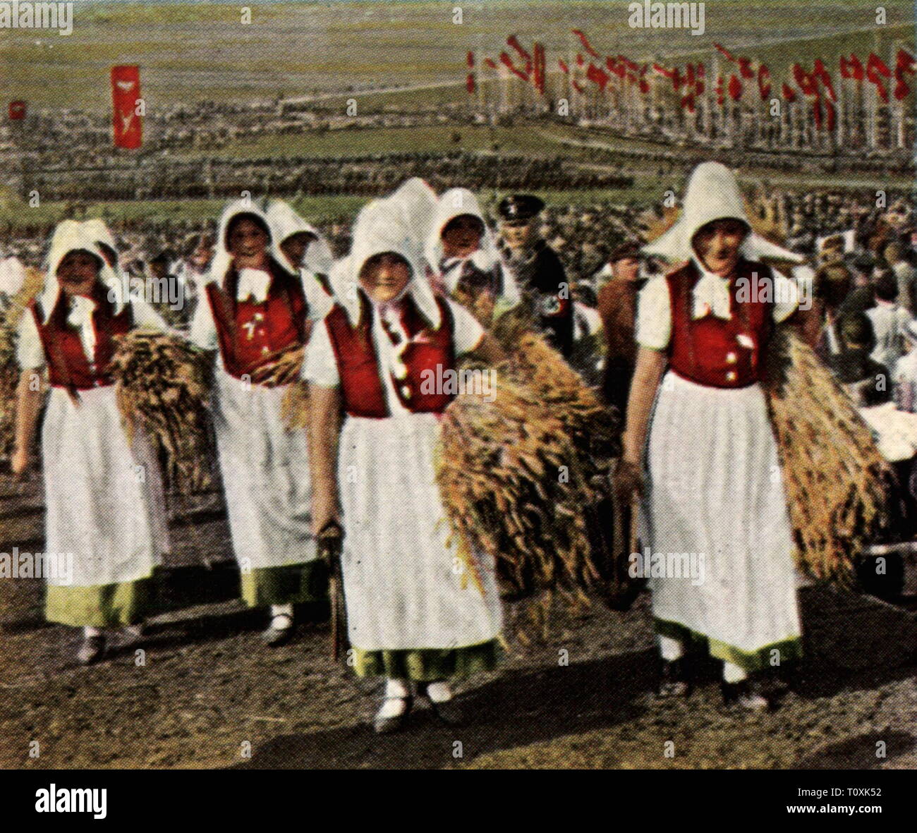 Nationalsozialismus / Nationalsozialismus, Event, Reichserntedankfest (Reich Harvest Festival) auf der Bueckeberg, 1.10.1933, Additional-Rights - Clearance-Info - Not-Available Stockfoto
