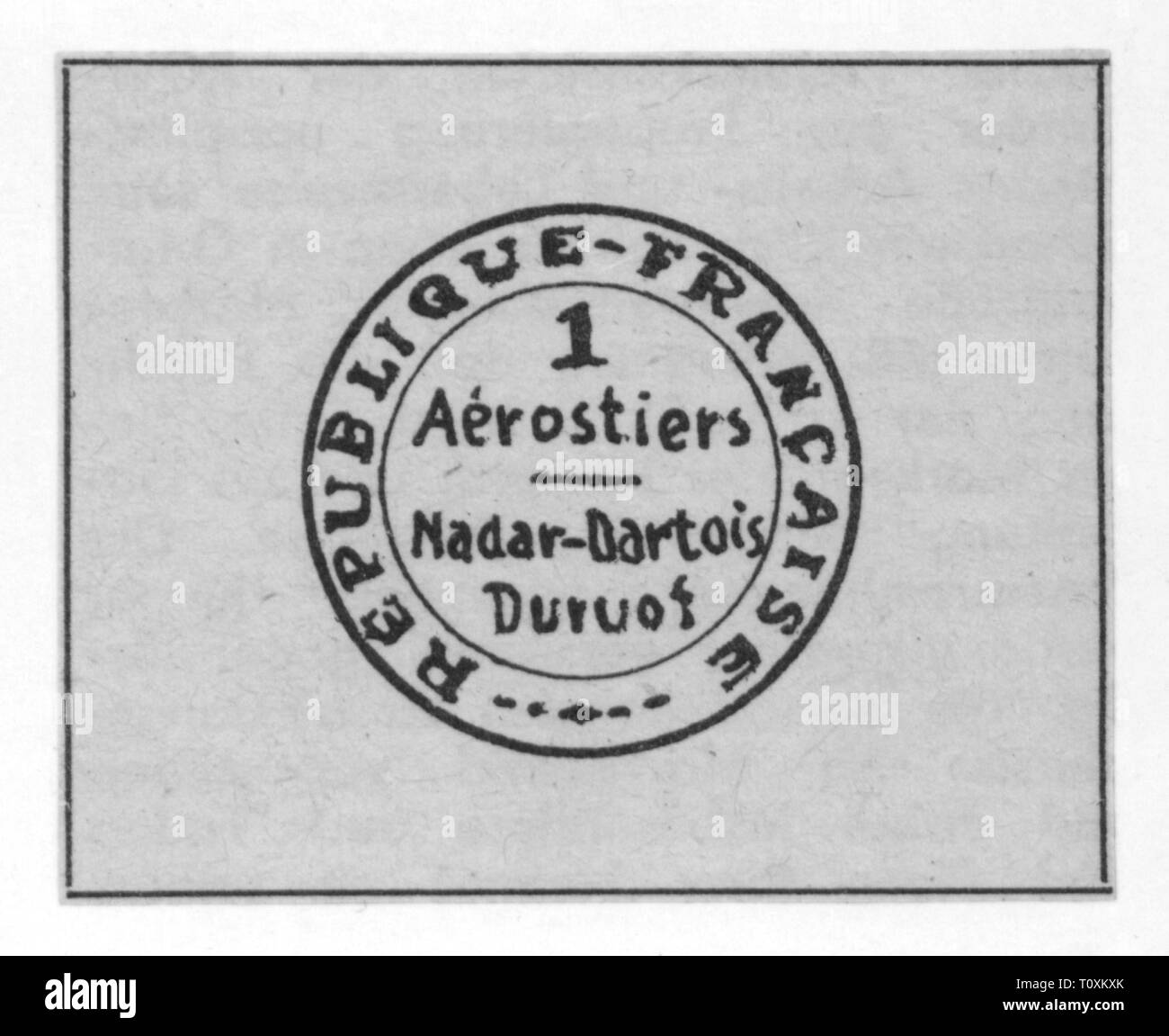 Mail, Stempel, Frankreich, französische Ballon Mail, 1870-1871, Additional-Rights - Clearance-Info - Not-Available Stockfoto