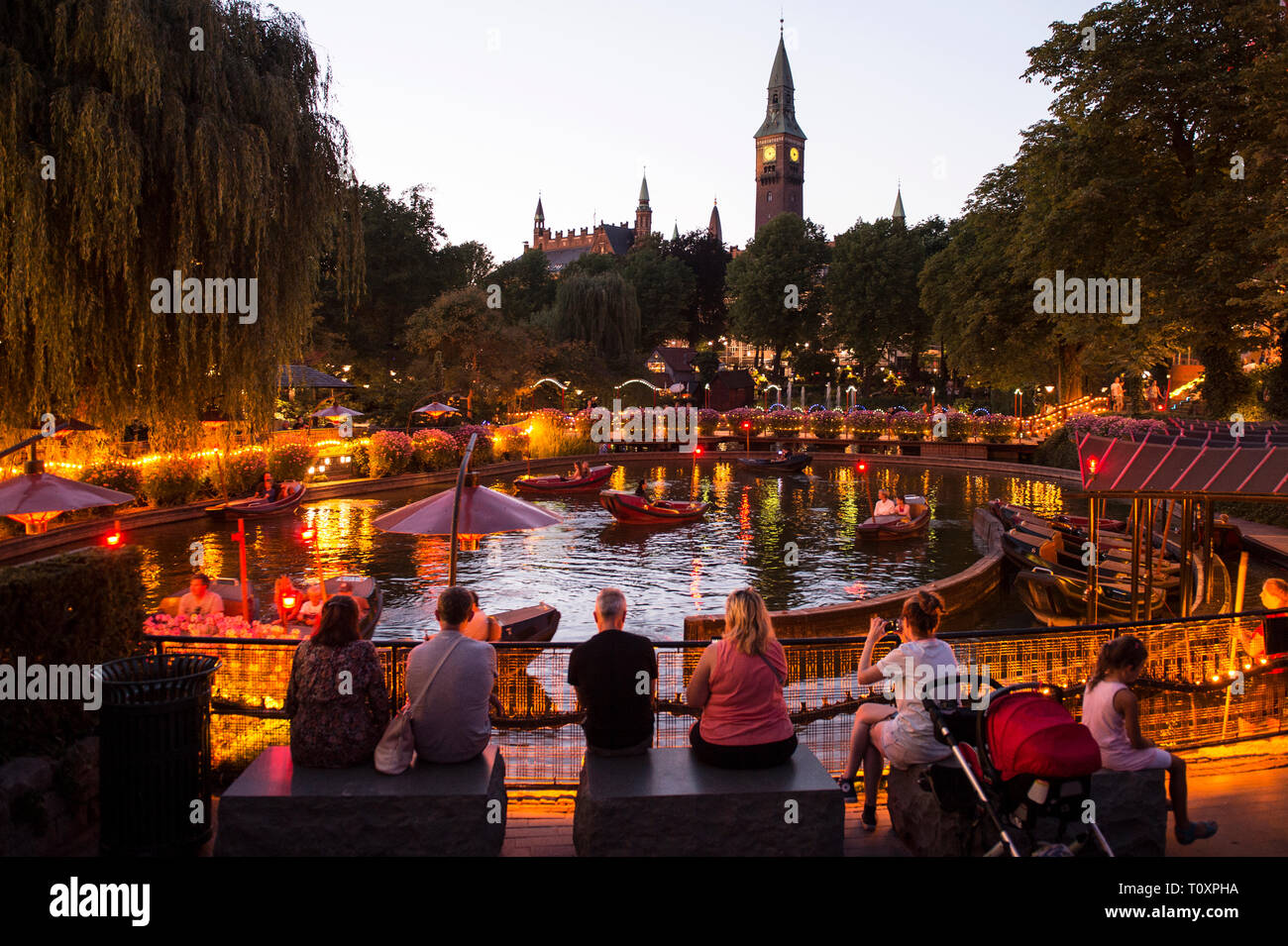 Dänemark, Kopenhagen, der Vergnügungspark Tivoli Stockfoto