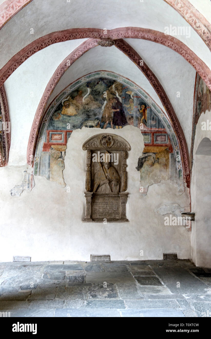 Italien, Trentino Alto Adige, Brixen, das Kloster Neustift, der Kreuzgang Stockfoto