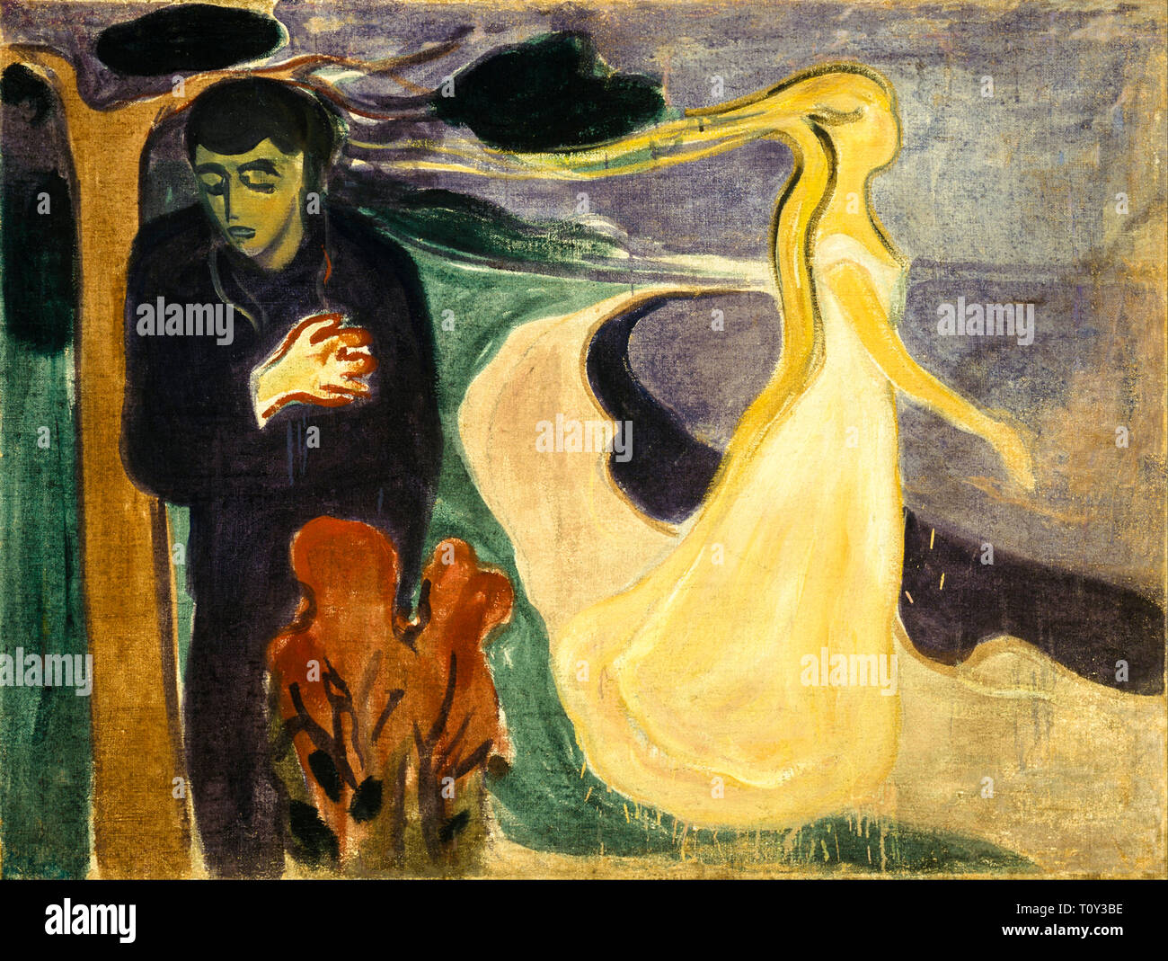 Edvard Munch, Trennung, Malerei, 1896 Stockfoto