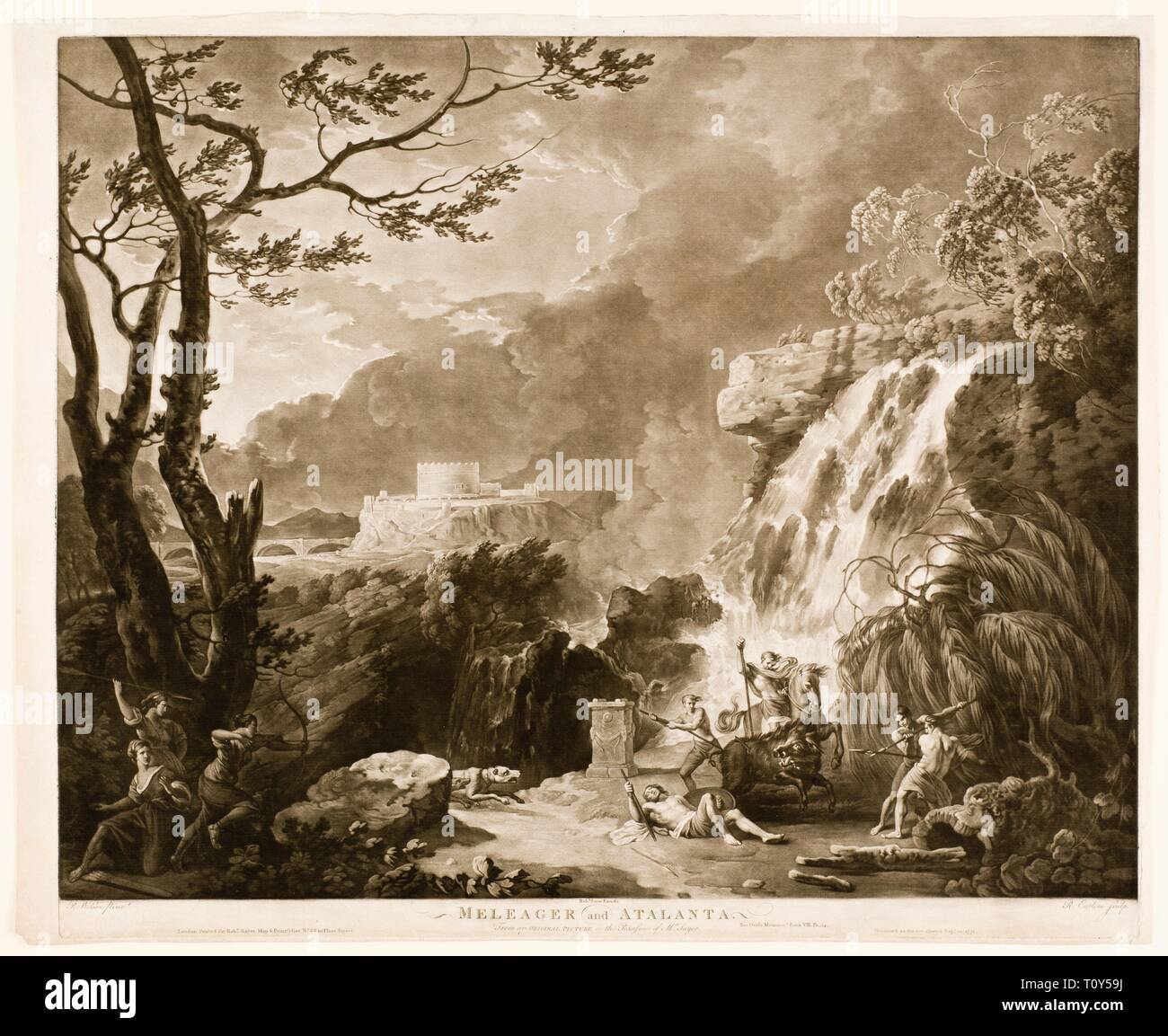 Meleager und Atalanta, c 1770-1800 Schöpfer: Richard Earlom. Stockfoto