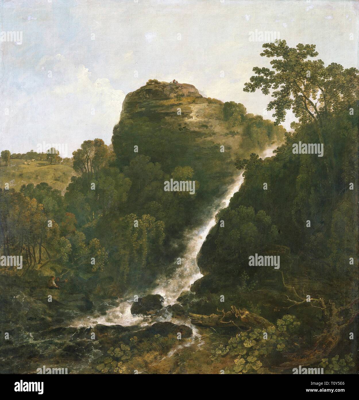Lydford Wasserfall, Tavistock, 1771. Schöpfer: Richard Wilson. Stockfoto