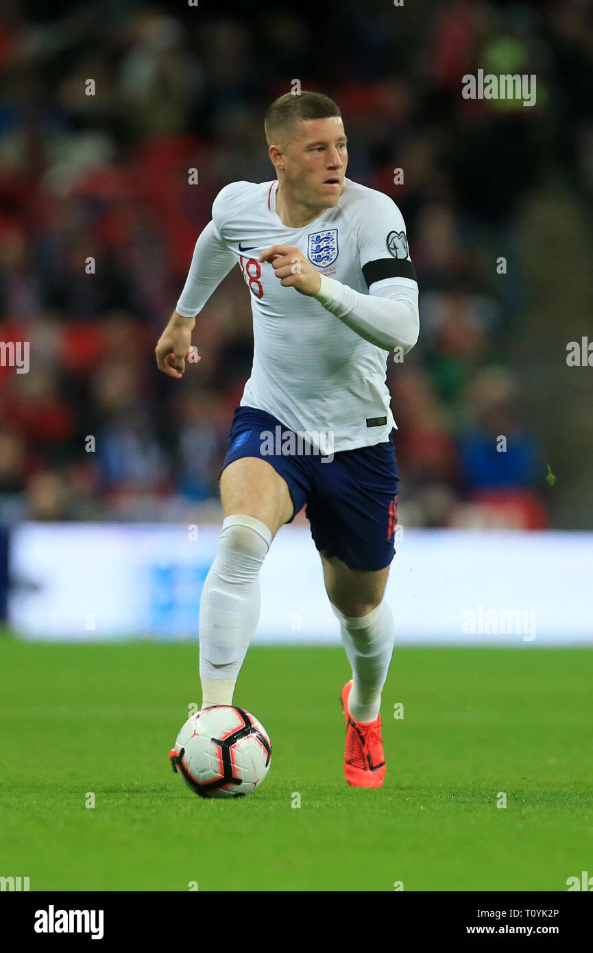 London, Großbritannien. 22. Mär 2019. Ross Barkley von England bei der UEFA-Europameisterschaft Gruppe ein qualifikationsspiel zwischen England und der Tschechischen Republik im Wembley Stadion, London am Samstag, 23. März 2019. (Credit: Leila Coker | MI Nachrichten) Credit: MI Nachrichten & Sport/Alamy leben Nachrichten Stockfoto