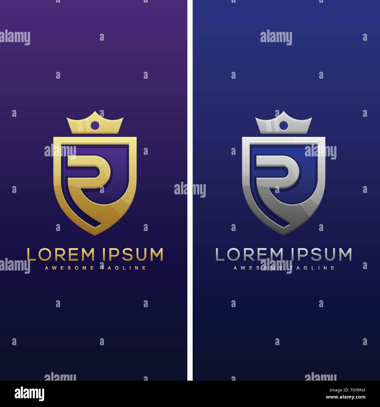 Luxus Buchstabe R Konzeption Illustration Vektor Design vorlage. Geeignet für kreative Industrie, Multimedia, Entertainment, Ausbildungen, Shop, und alle rela Stock Vektor