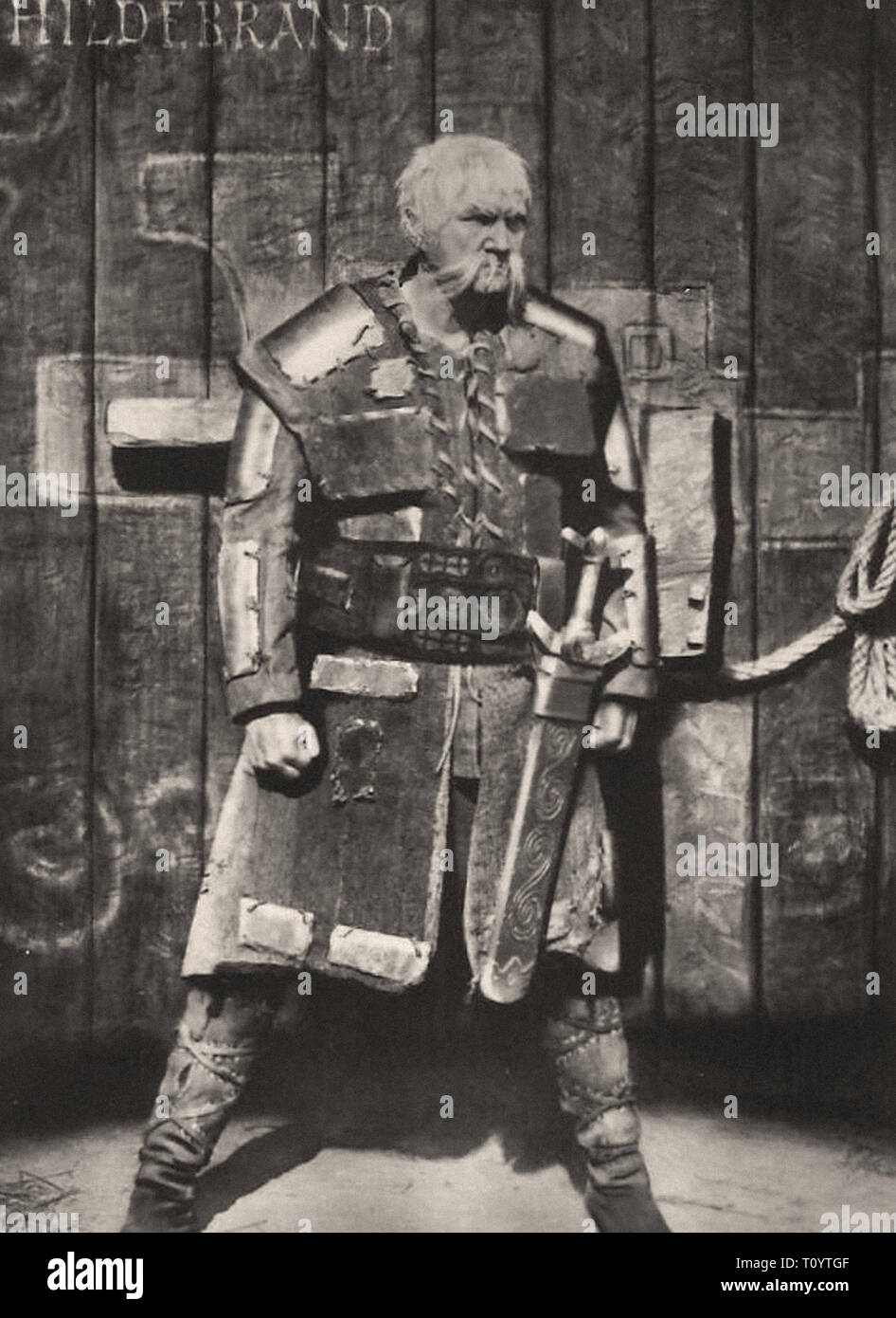 Fotografische Porträt von Georg August Koch im Nibelungen - Stummfilmzeit Sterben Stockfoto