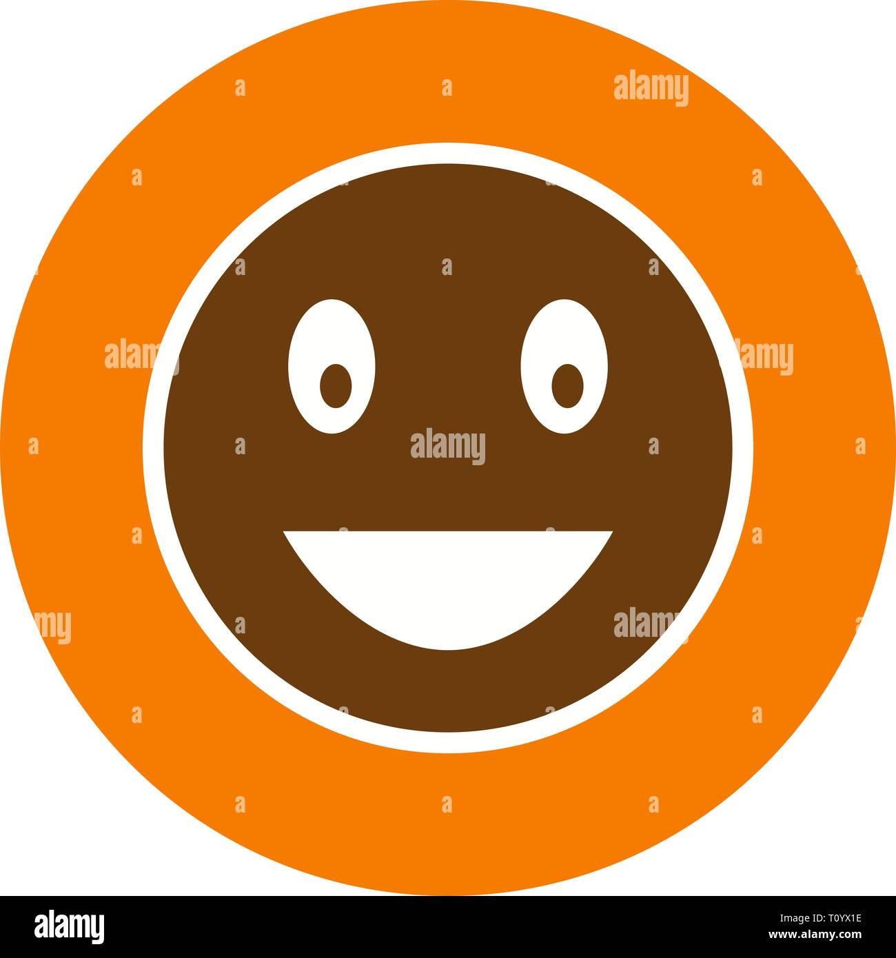 Abbildung: Lachen Emoji Symbol Stockfoto