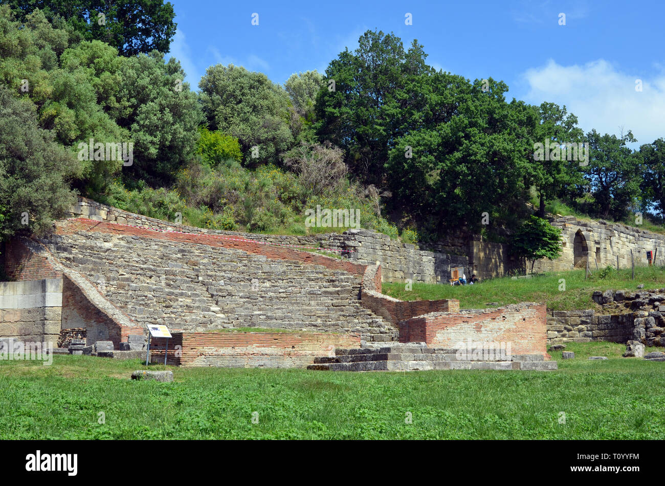 Albanien, Apollonia (illyria) Archäologische Stätte (Teil 1), das Odeon Theater Stockfoto