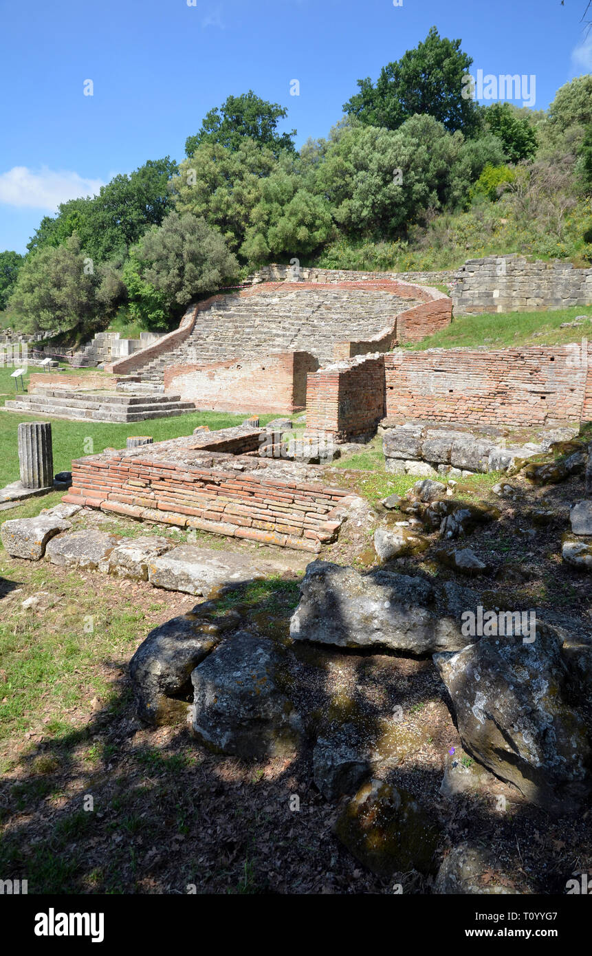 Albanien, Apollonia (illyria) Archäologische Stätte (Teil 1), das Odeon Theater Stockfoto