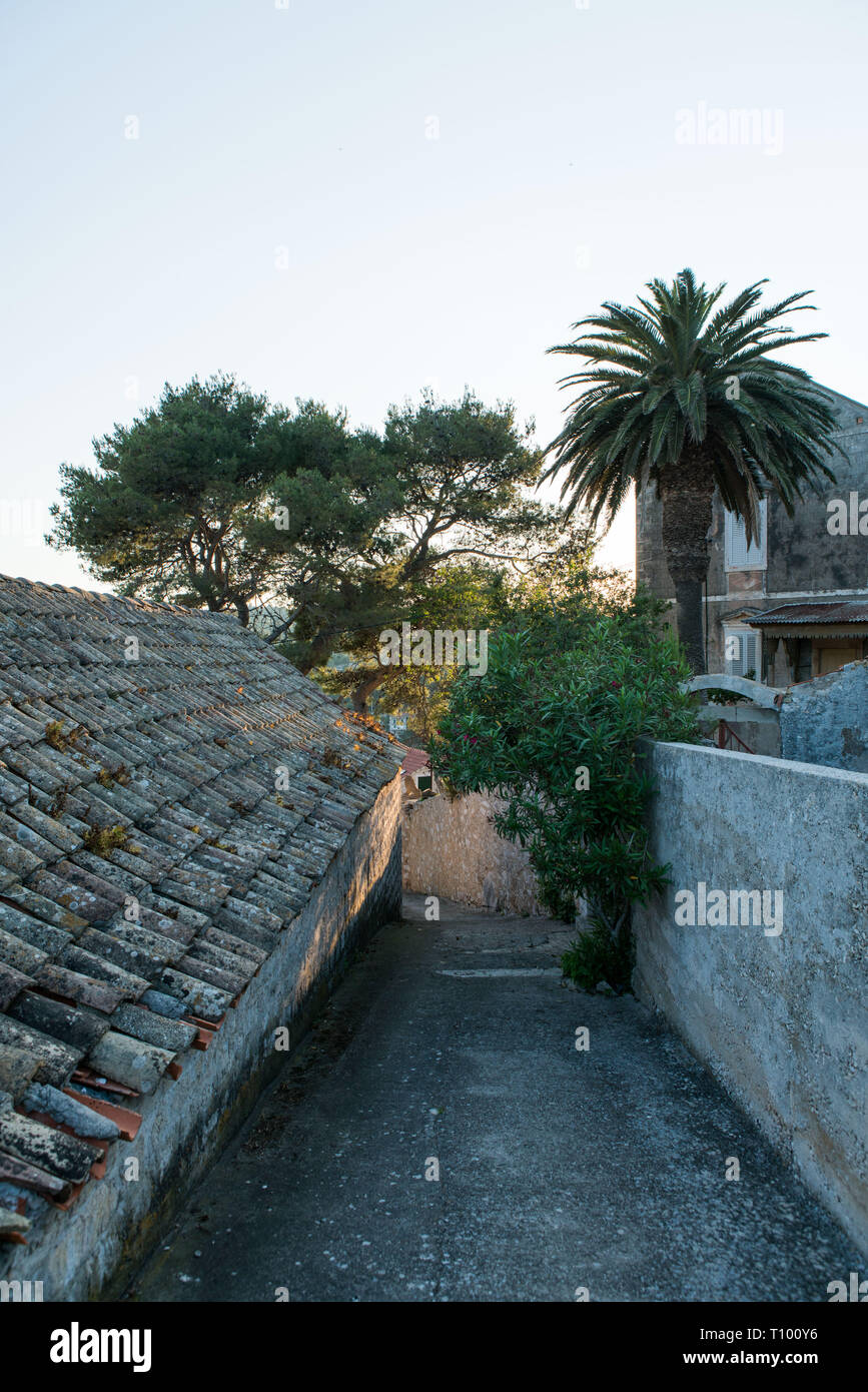 Blick über Stadt, Lastovo Lastovo Kroatien Stockfoto