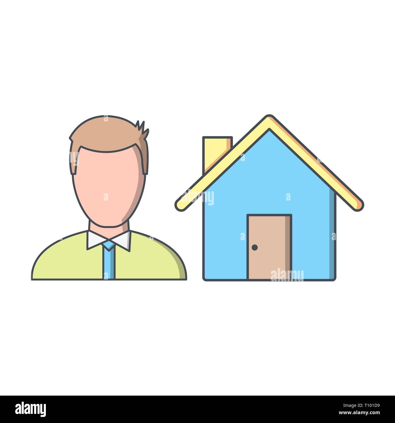 Abbildung: Symbol Agent Stockfoto