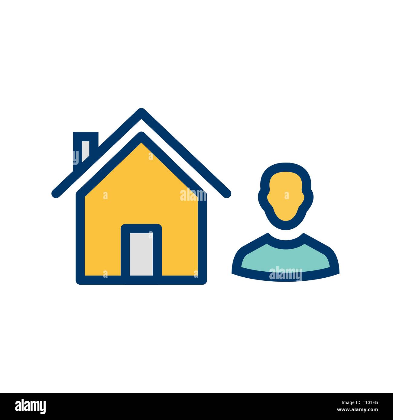 Abbildung: Symbol Agent Stockfoto