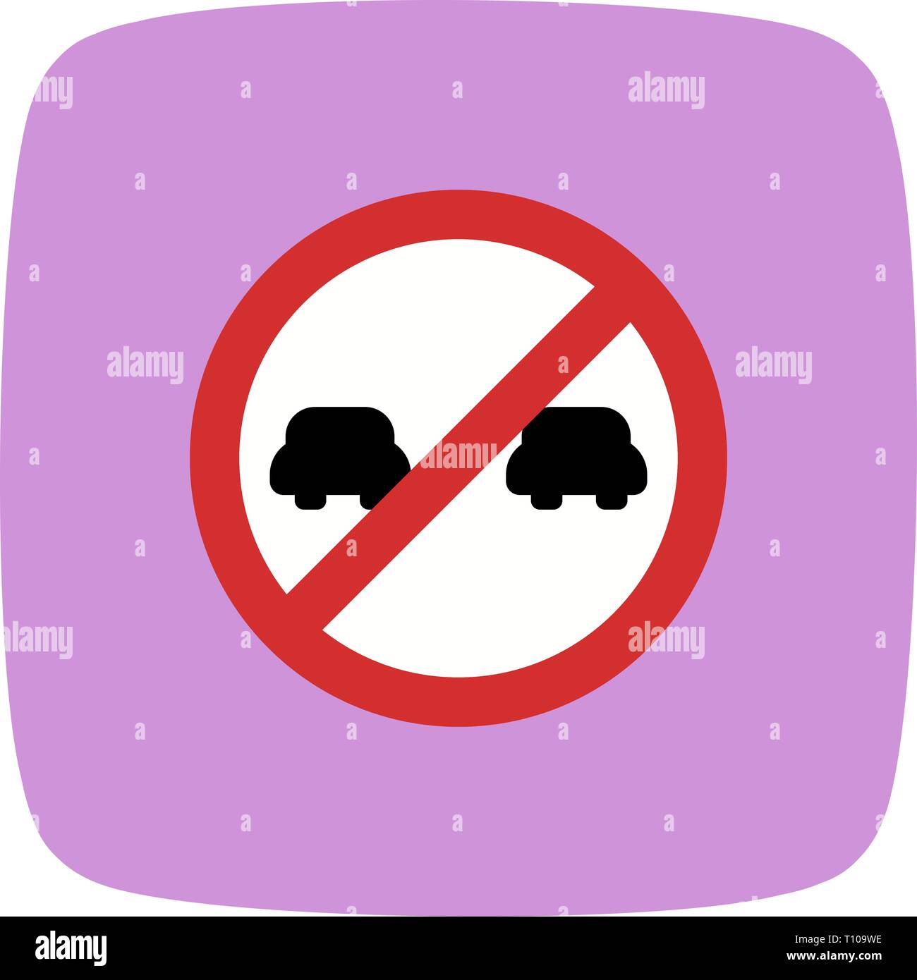 Abbildung Uberholen Verboten Symbol Stockfoto Bild 241567578