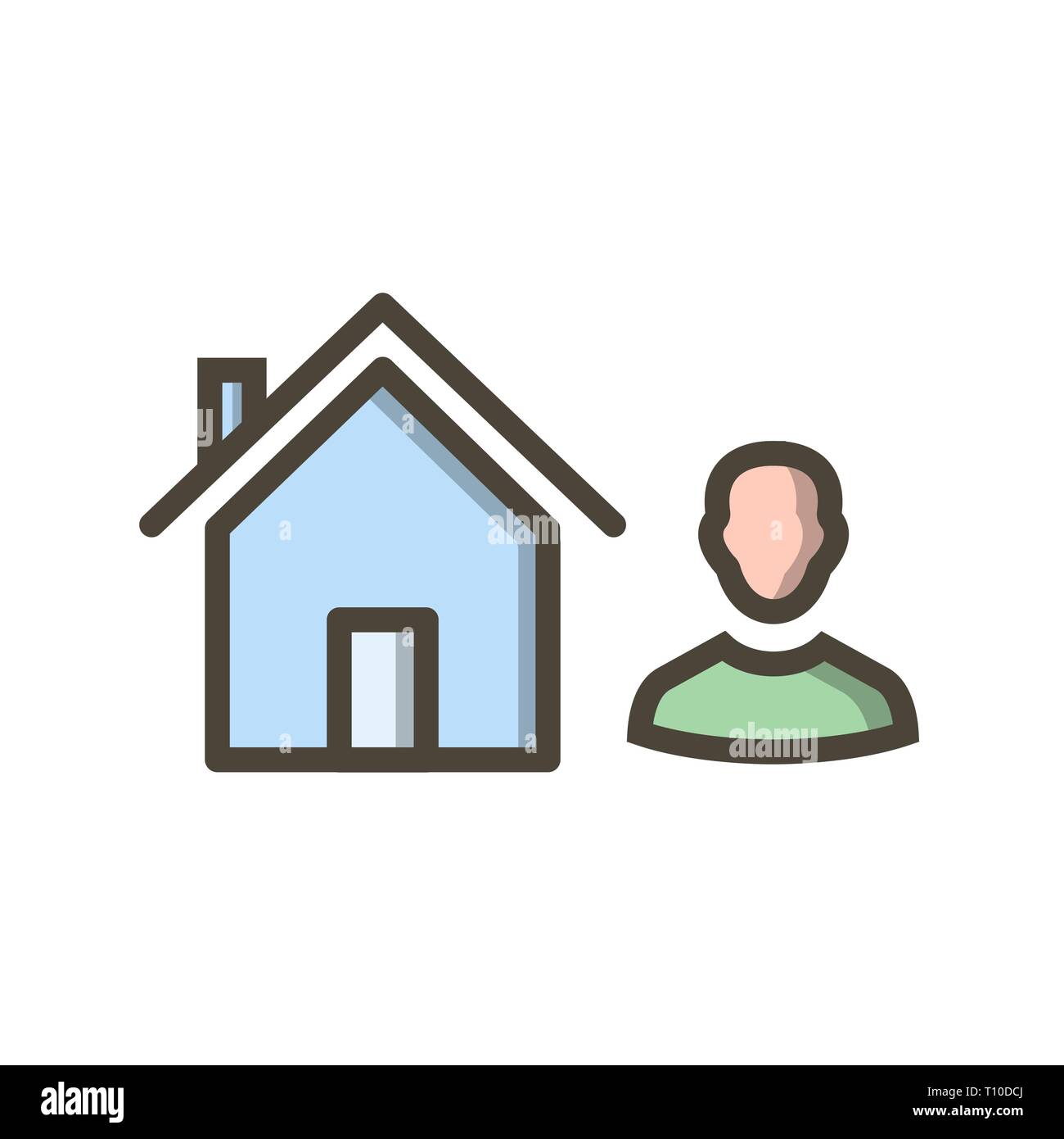 Abbildung: Symbol Agent Stockfoto