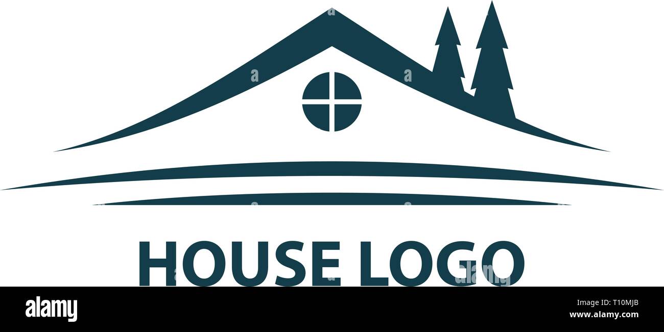 Haus Logo. Vector Illustration Stock Vektor