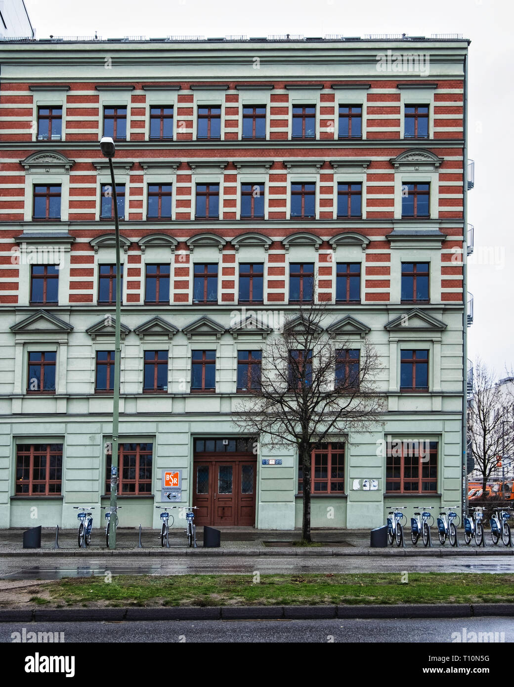 Berlin-Friedrichshain die Berliner Stadtreinigung (BSR), City Reinigung Firma Gebäude. Außen & Fassade. Stockfoto