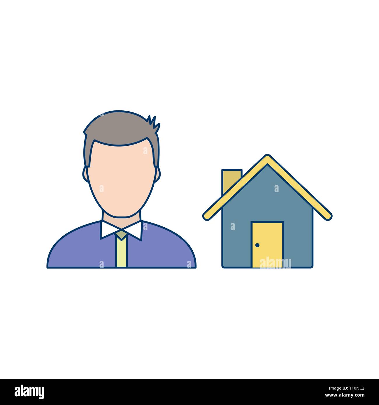 Abbildung: Symbol Agent Stockfoto