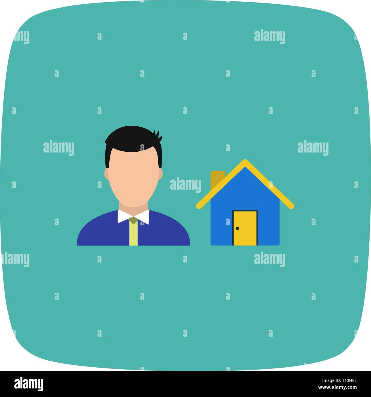 Abbildung: Symbol Agent Stockfoto