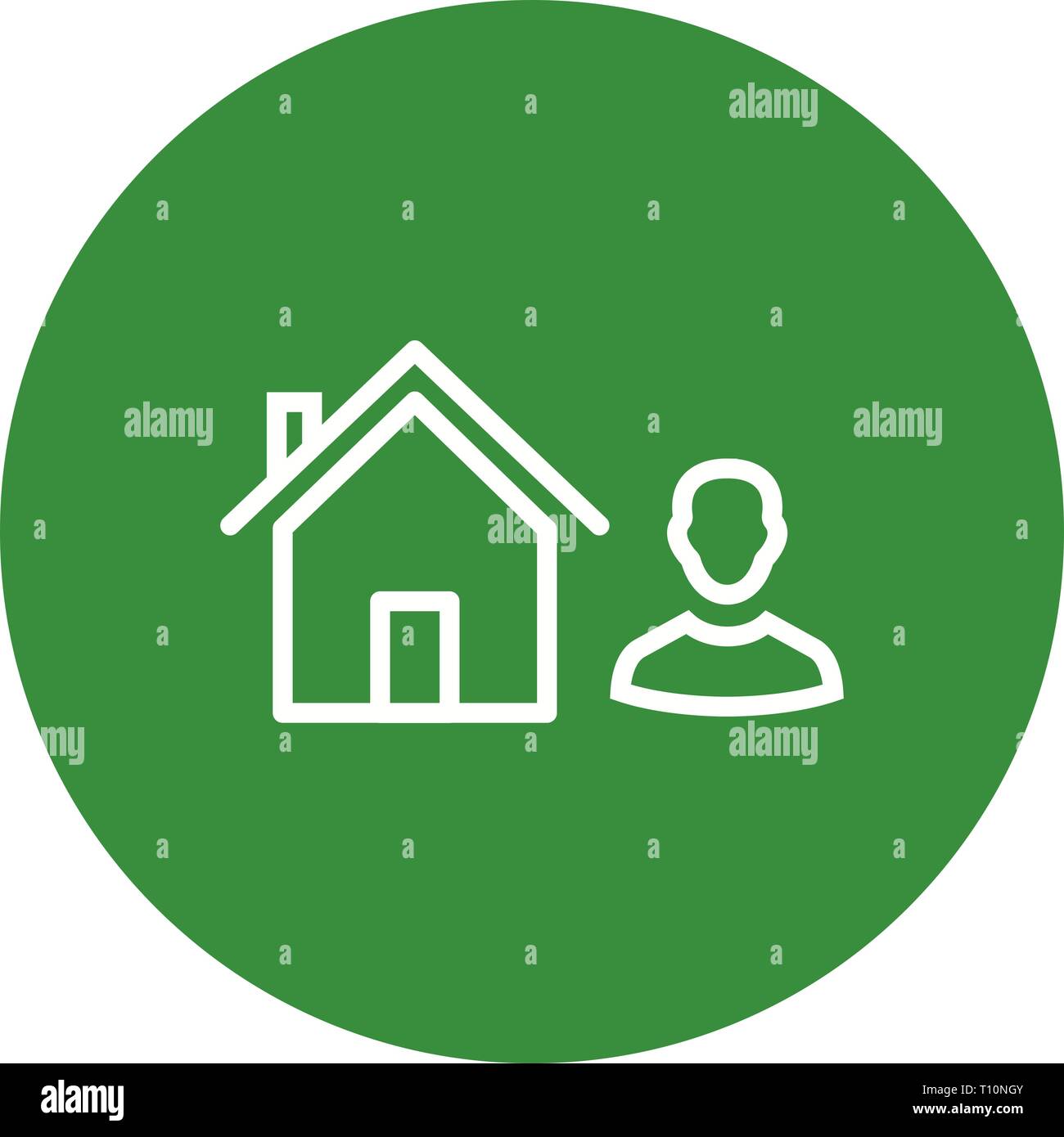 Abbildung: Symbol Agent Stockfoto