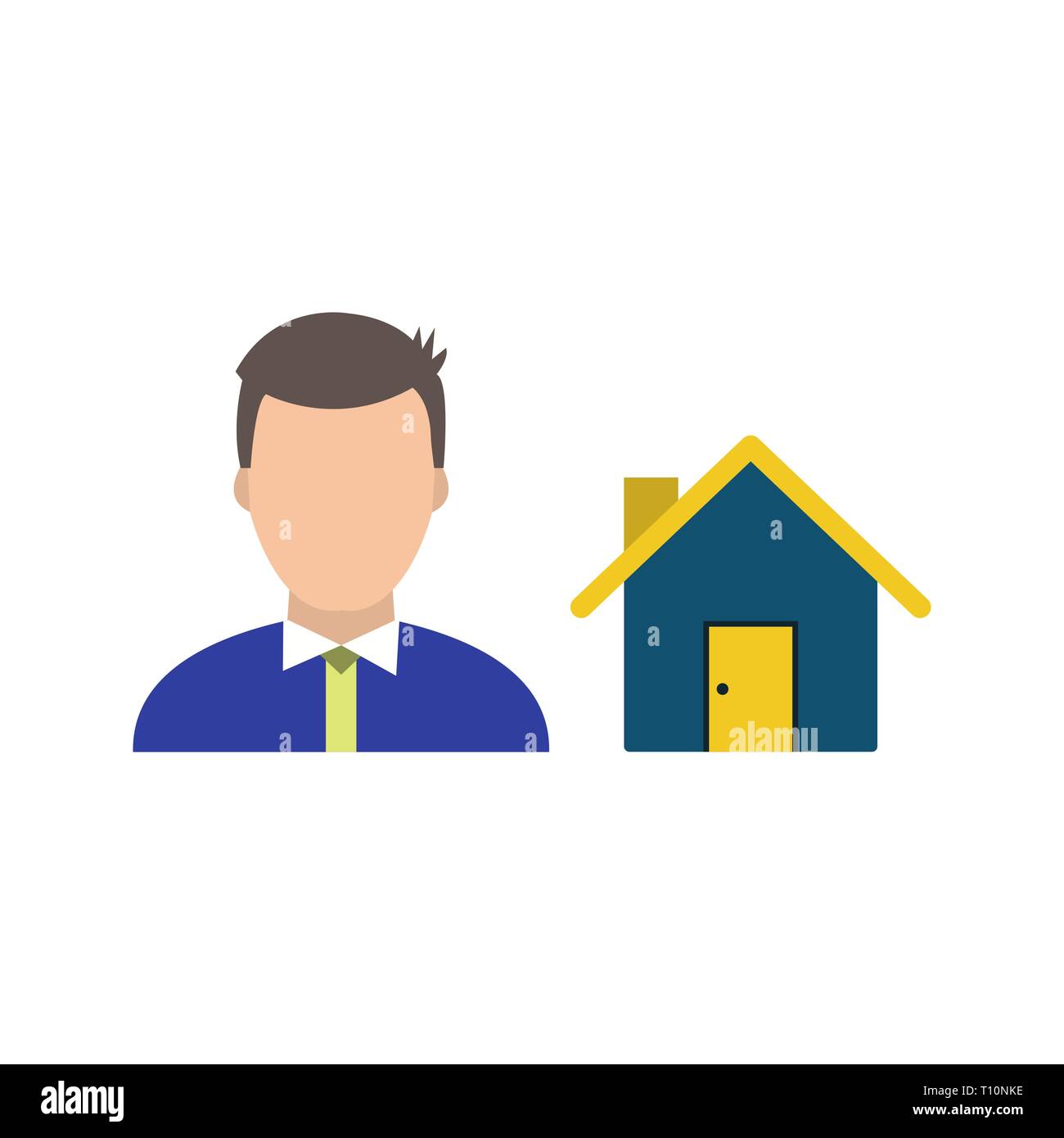 Abbildung: Symbol Agent Stockfoto