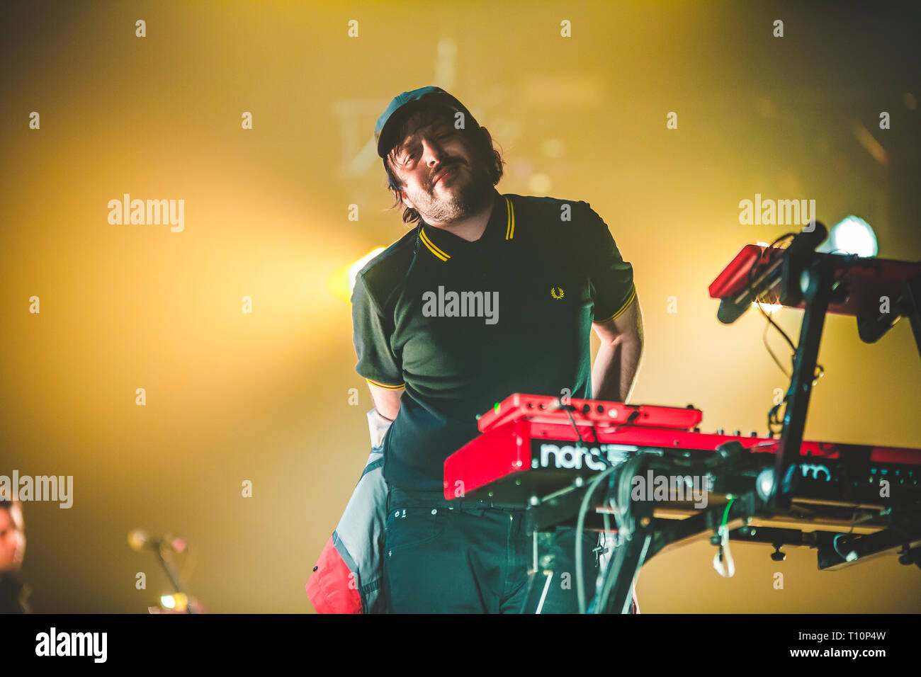 Bologna, Italien. 23 Jan, 2019. Kalkutta, Pseudonym von Edoardo D'Erme, im Konzert an Unipol Arena, Bologna. Italienische Sänger und Songwriter der indie Musik. Credit: Luigi Rizzo/Pacific Press/Alamy leben Nachrichten Stockfoto