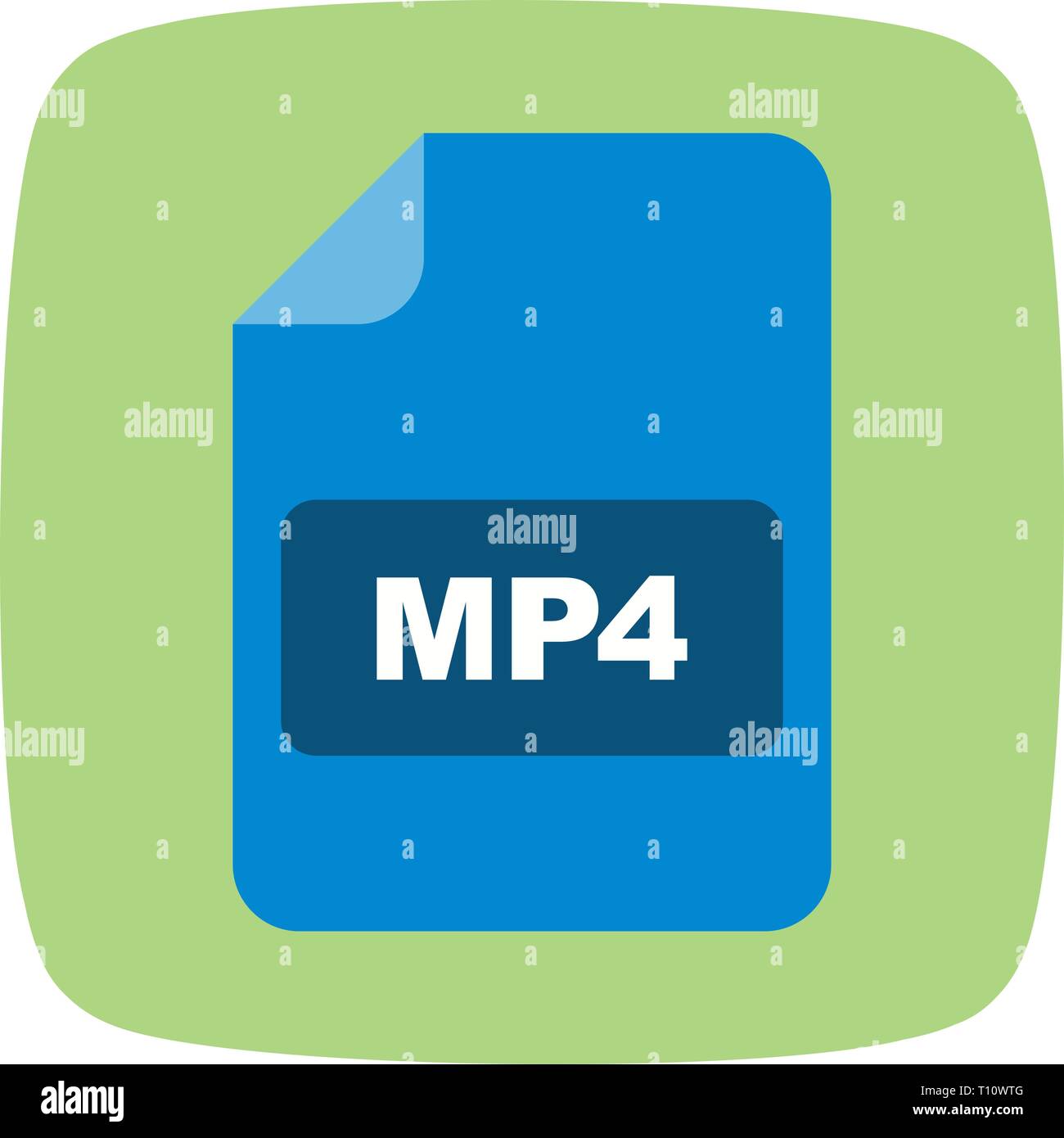 Abbildung MP4 Symbol Stockfoto