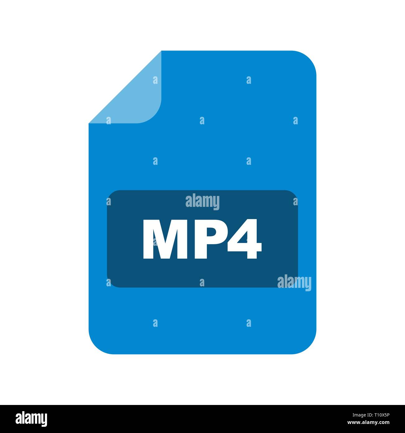 Abbildung MP4 Symbol Stockfoto