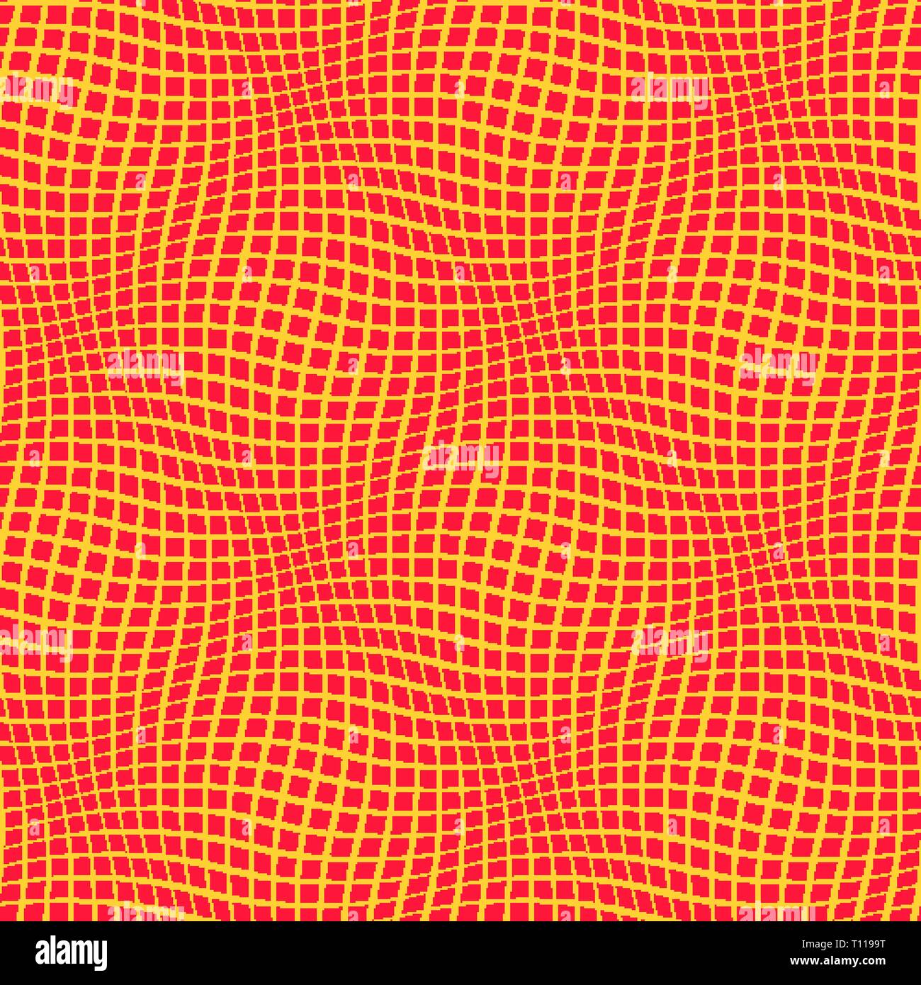 Wellenförmige Muster mit optische Illusion von Bewegung. Op Art Hintergrund Stock Vektor