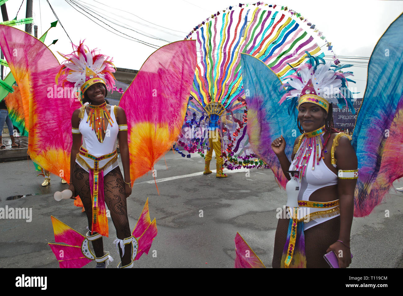 Karneval Kostüm in Scarborough Tobago Stockfoto