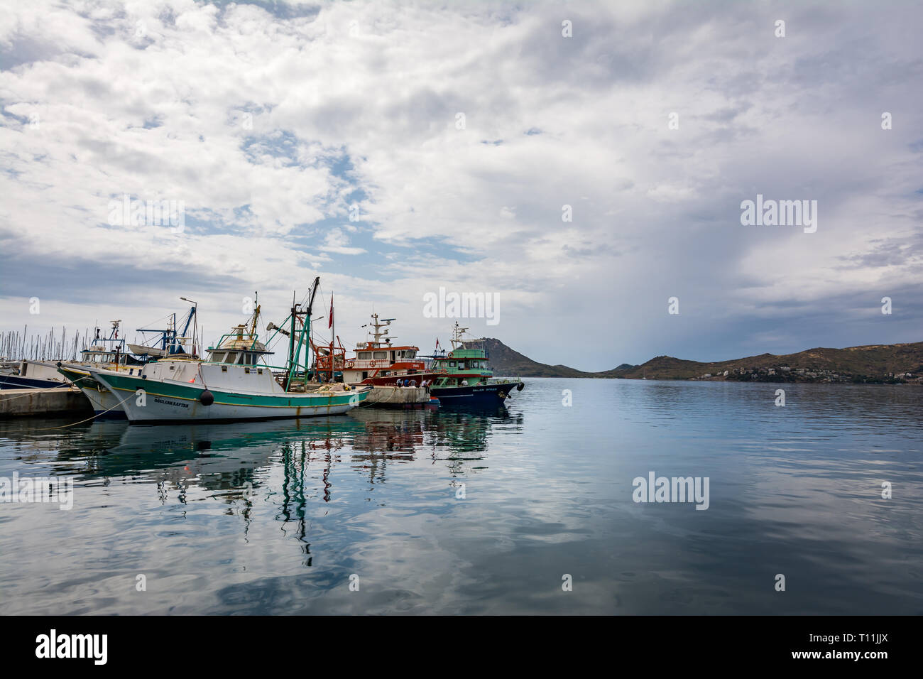 Yalikavak / Bodrum, Türkei - 02.Mai 2016: Blick auf Marina Stockfoto