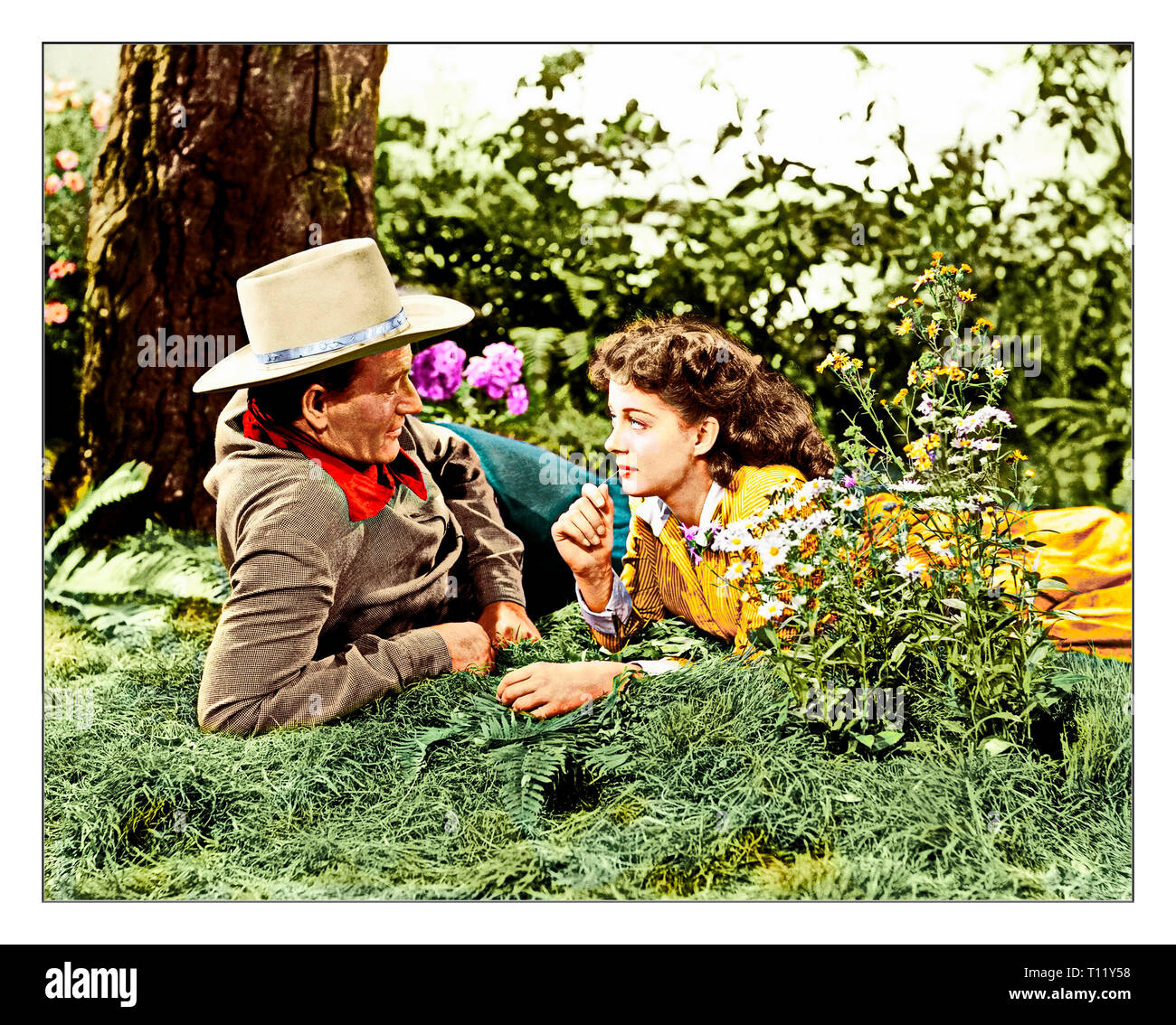 Engel und die Badman ist ein 1947 amerikanischen Western Film geschrieben und von James Edward Grant Regie und Hauptdarsteller John Wayne, Gail Russell, Harry Carey und Bruce Cabot. Quelle: Hollywood Foto Archiv/MediaPunch Stockfoto