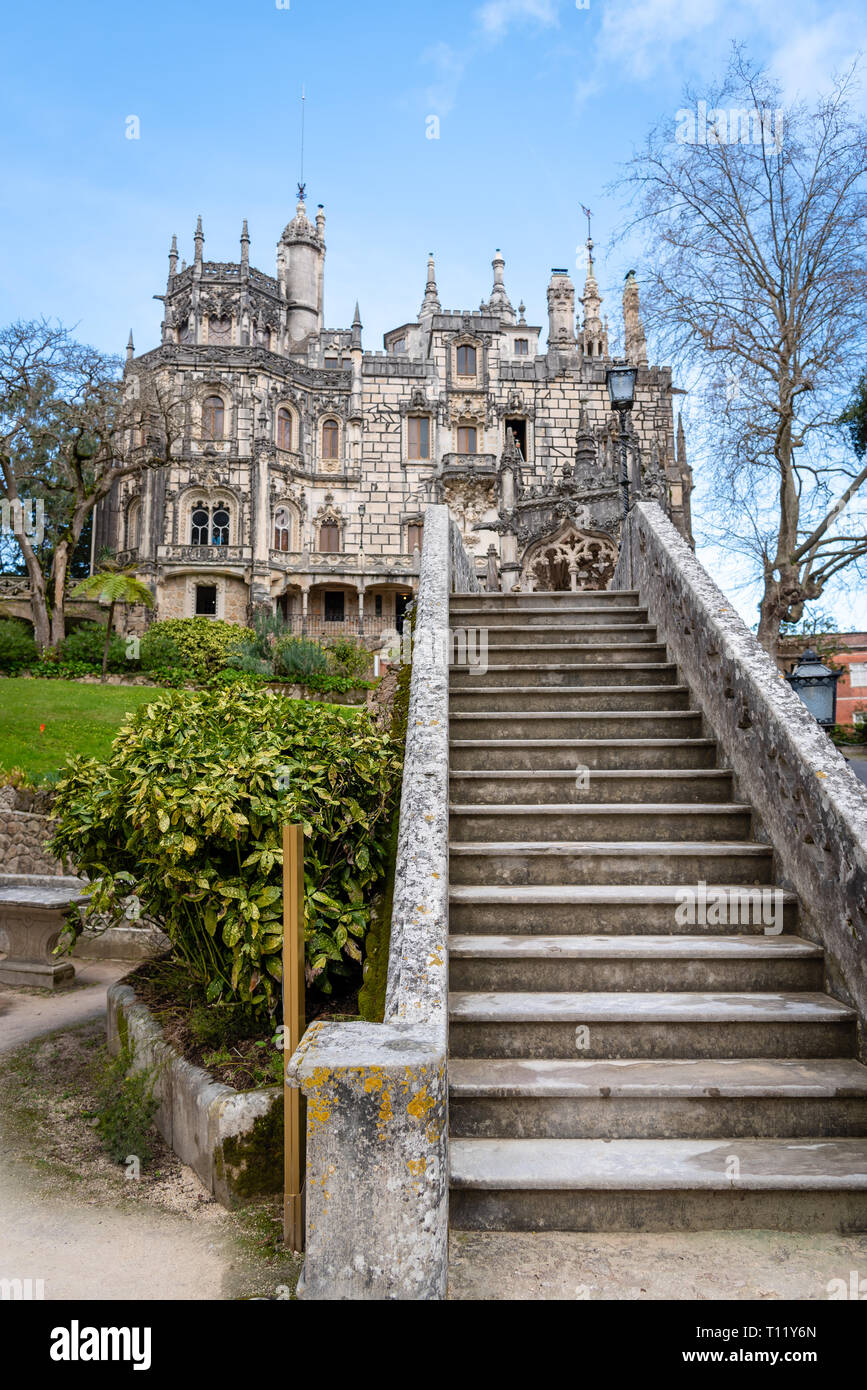 Die Quinta da Regaleira, in die Stadt Sintra, Portugal Stockfoto
