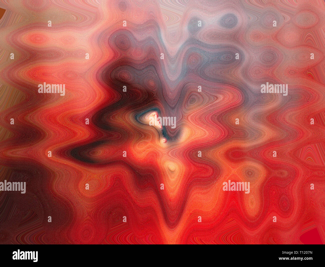 Rot und orange Farben Ripple Effect abstrbackground Stockfoto